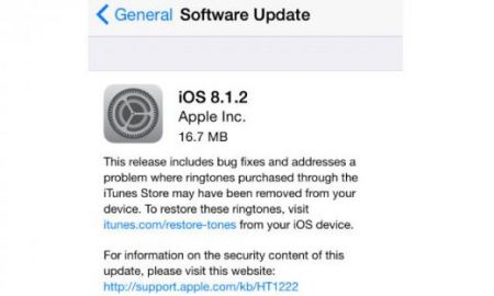 Apple  iOS 8.1.2