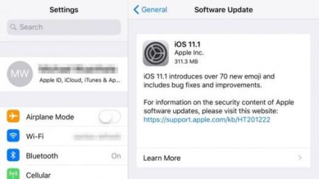 Apple  iOS 11.1