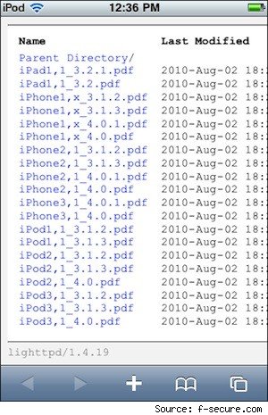 JailbreakMe  PDF    iPhone 4,  Apple  