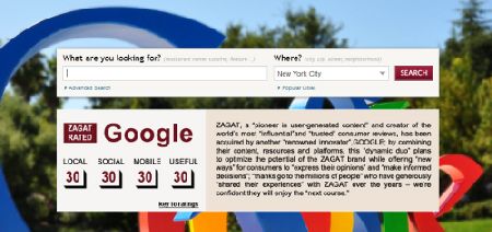 Google  Zagat