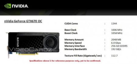   NVIDIA GeForce GTX 670     