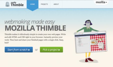 Mozilla  HTML- Thimble  