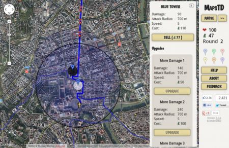  : MapsTD - Tower Defence   Google Maps