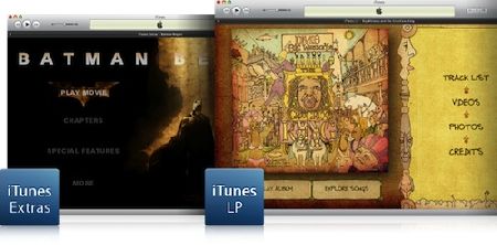  :  iTunes Extras  iTunes LP    Apple TV
