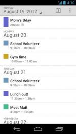 Google Calendar     Google Play (19.10.2012)