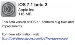 Apple  iOS 7.1 beta 3 (13.01.2014)