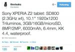  Sony Xperia Tablet Z2   